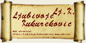 Ljubivoje Kukureković vizit kartica